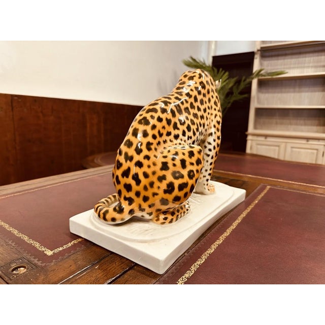 Porcelain Sculpture Leopard by Arthur Storch For Sale - Image 4 of 16