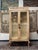 Vintage Painted Vitrine with Glass Shelves For Sale - Image 3 of 7