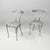 Mid-Century Italian Metal and Fabric Chairs by Palladio, 1950s, Set of 2 For Sale - Image 9 of 18