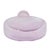 Frosted Uv Reactive Manganese Glass Perfume Bottle With Stopper For Sale In San Francisco - Image 6 of 12