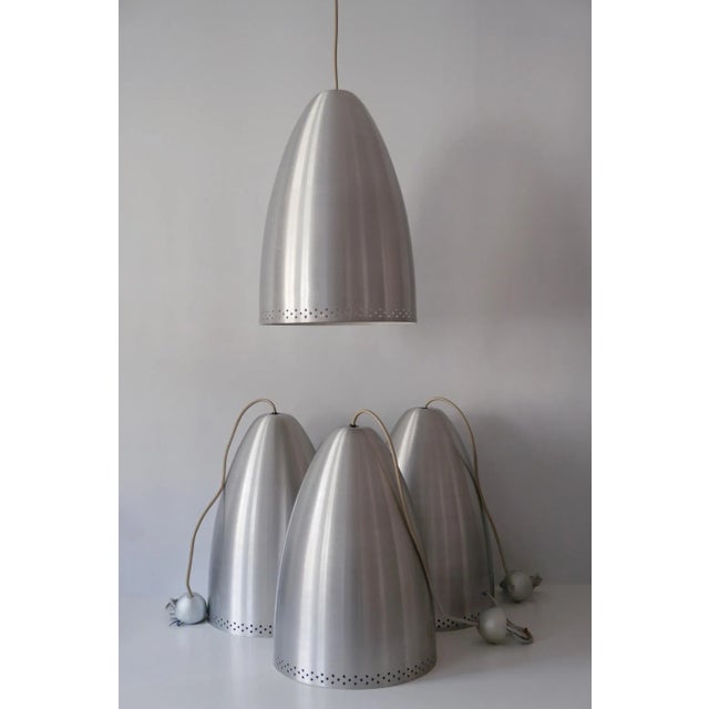 1970s Large German Aluminium Pendant Lamp, 1970s For Sale - Image 5 of 15