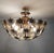 Sputnik Palm Brass Chandelier Flush Mount Lighting For Sale - Image 11 of 12