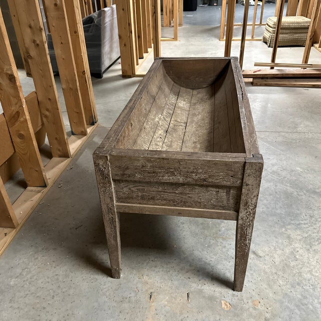 Add rustic farmhouse charm to home or garden with vintage solid wood potting table. Table is great for plants and decor or...