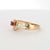 18k Yellow Gold Ring With 0.29ct Ruby & 0.31ct Diamond Accents For Sale - Image 10 of 18