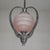 Art Deco Pendant Lamp with Glass Shade and Chrome Frame, 1930s For Sale - Image 4 of 18