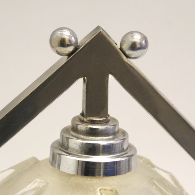 1920s Art Deco Table Lamp attributed to Maison Petitot, France, 1920s For Sale - Image 5 of 10