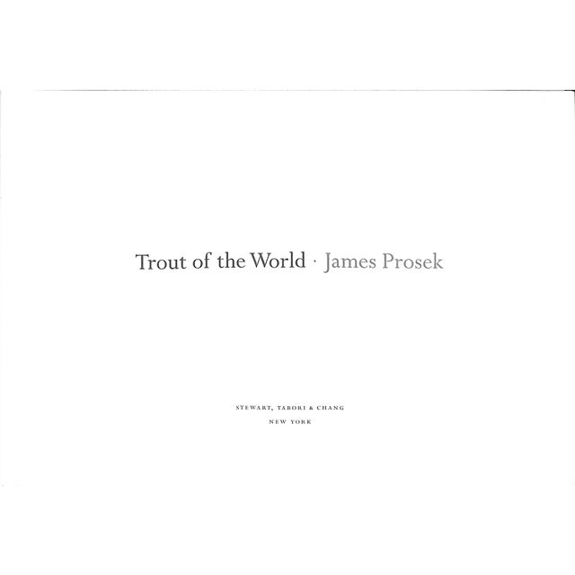 Traditional "Trout of the World" 2003 Prosek, James For Sale - Image 3 of 9
