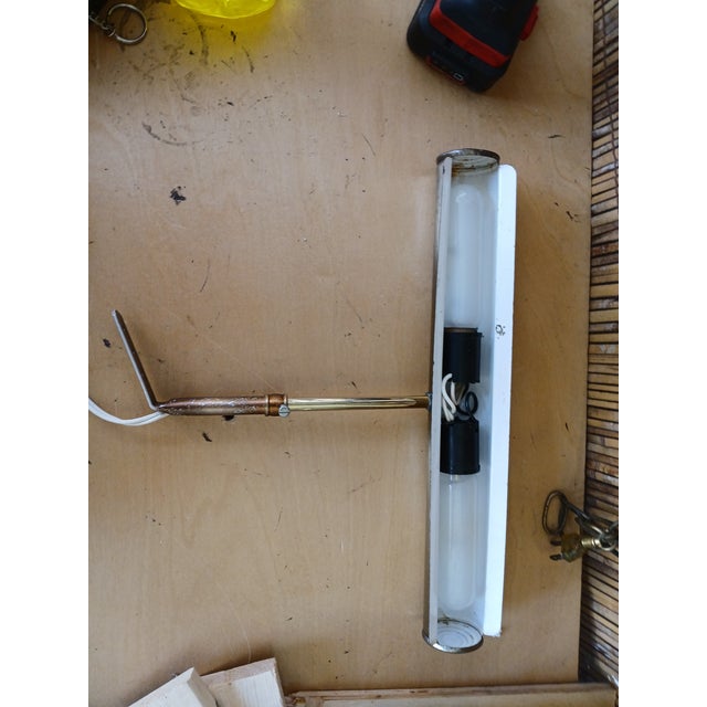 1970s Vintage 1970s Brass Picture / Piano Lamp For Sale - Image 5 of 5