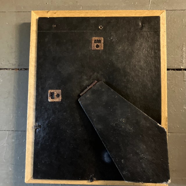 Figurative 1970’s Original Small Sepia Female Nude Study Drawing Ornate Tabletop Frame For Sale - Image 3 of 3