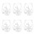Octopus Stemless Glasses, Set of 6 For Sale