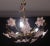 Metal Murano Chandelier Pink Flowers, 1970 For Sale - Image 7 of 11