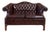 Vintage Kimball Faux Leather Chesterfield Settee For Sale