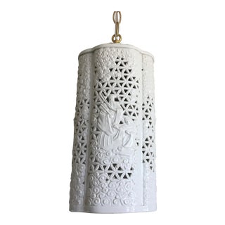 Blanc De Chine Pendant Light For Sale