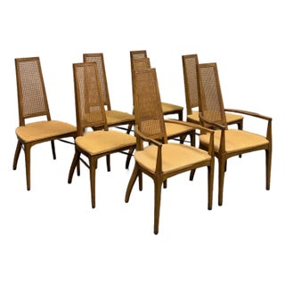 Lane Furniture Rhythm Collection Dining Chairs, Set of Eight For Sale
