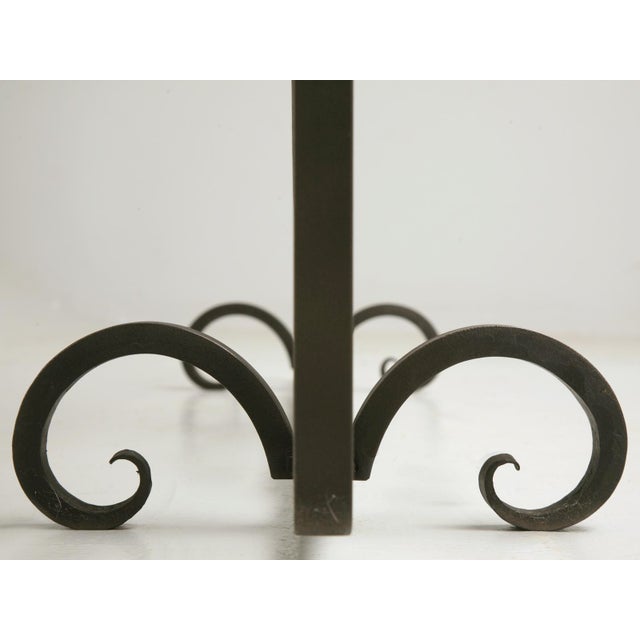 Steel & Brass Fireplace Screen Without Mesh For Sale - Image 10 of 10