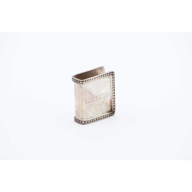 Plain Silver Matchbox Frame For Sale - Image 3 of 4