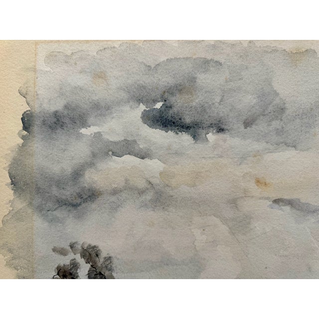 Original watercolor on paper by Henry Emil Salloch, also known as Heinz Emil Salloch, the German-born American artist and...