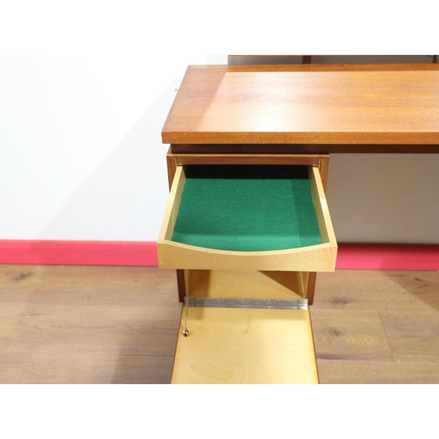 Wood Mid Century Modern Vintage Teak Desk Vanity by White and Newton Danish Style For Sale - Image 7 of 17