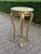 Wood 1970s French Louis XVI Gold Beech Marble Side Table For Sale - Image 7 of 10