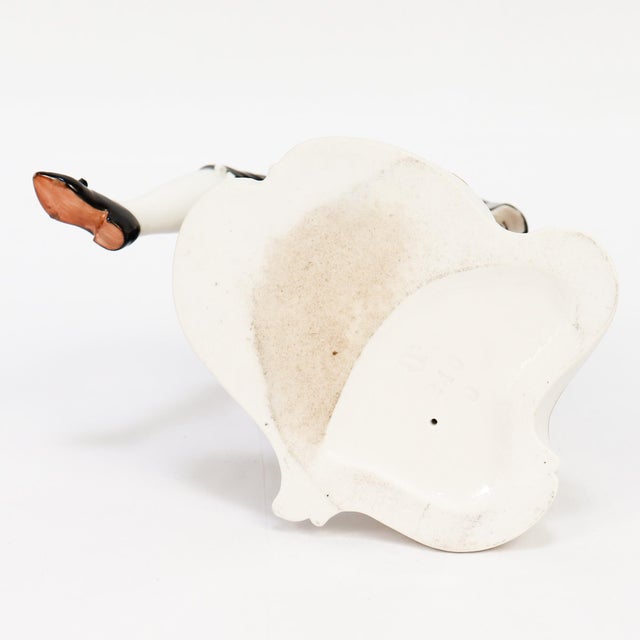 Nymphenburg Porcelain Commedia Dell'Arte Figure of Scaramuz For Sale - Image 9 of 12