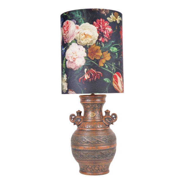 Vintage Fat Lava Jasba Floor Lamp in Ceramic, West-Germany, 1970s For Sale