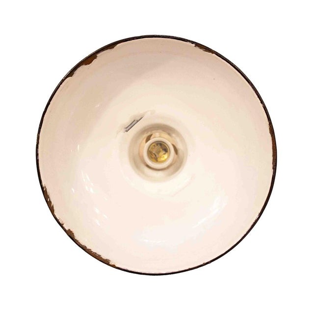 Industrial Black Pendant Lamp, Spain, 1950s For Sale - Image 4 of 6