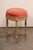 Red 19th Century Carved French Neoclassic Stool For Sale - Image 8 of 12