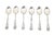 Silver Coffee Spoons with Embossed Handle Figures, Set of 6 For Sale - Image 3 of 3