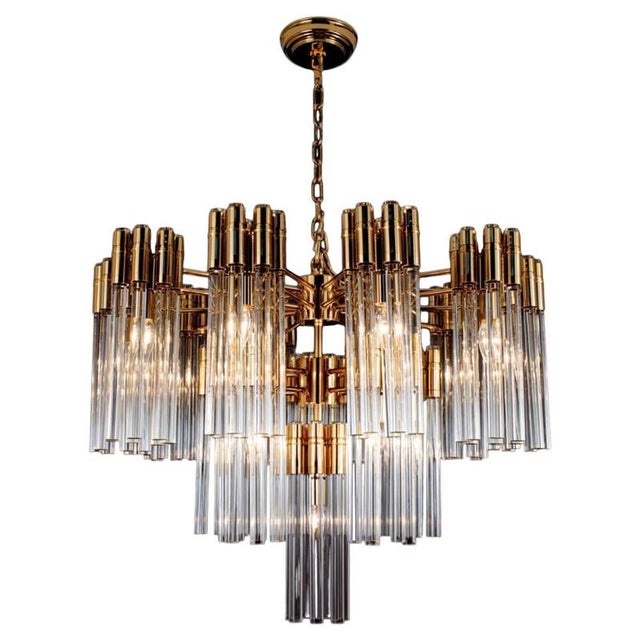 Glass Collection Urano Chandelier in Metal by Jago For Sale - Image 7 of 7