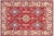 Southwestern Kazak Red/Beige Wool Rug - 5'8''x7'9'' For Sale - Image 9 of 10