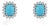 Vintage Inspired 14k Gold 3.88ct Turquoise & Diamond Stud Earrings- A Pair For Sale
