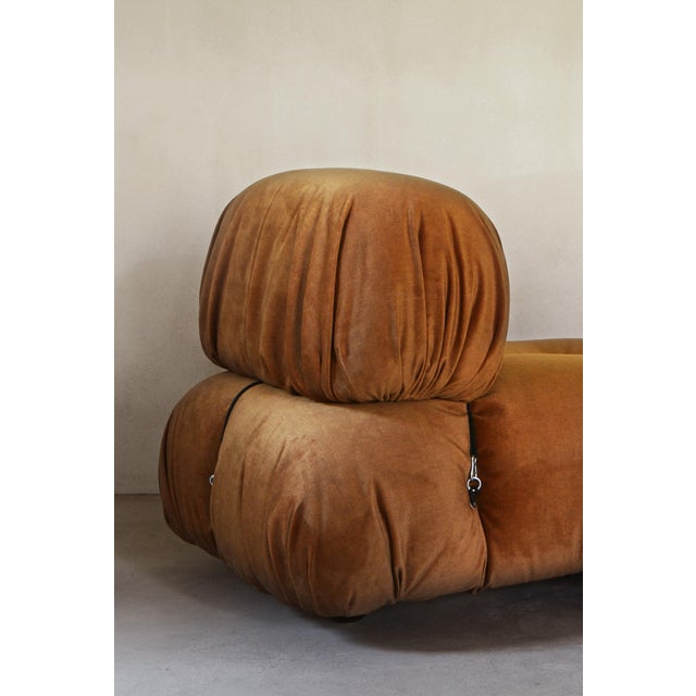 Brown Vintage Camaleonda Armchairs by Mario Bellini for B&B Italia / C&B Italia, 1970s, Set of 2 For Sale - Image 8 of 10