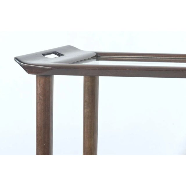 Mid-Century Modern Mahogany Tea Trolley by Cesare Lacca for Cassina, 1950s For Sale - Image 3 of 18