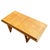 1950s Bespoke Mid-Century Stepped Oak Coffee Table W/ Knife Legs by Manheim House For Sale - Image 9 of 11