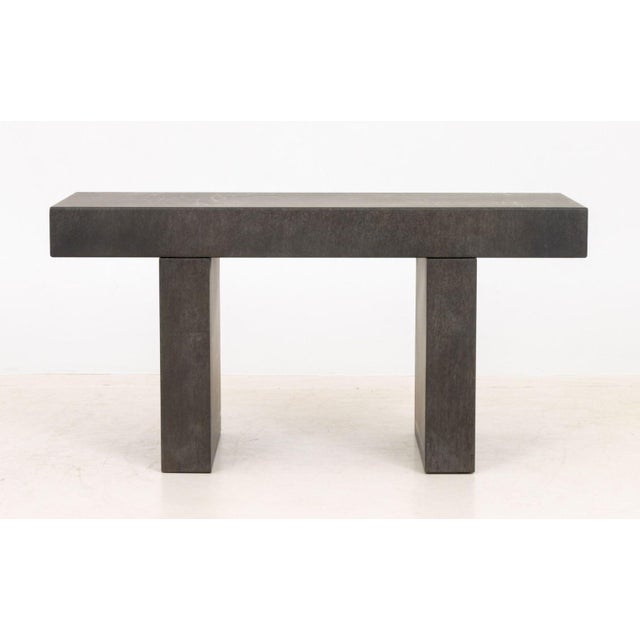 Modern Modern Sheet Iron Metal Bench For Sale - Image 3 of 7