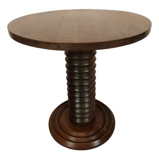 Brutalist Guéridon Table by Charles Dudouyt, 1940s For Sale