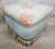 Shabby Chic Ottoman Designer Cottage Pouf For Sale - Image 9 of 12