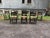 Hitchcock Style Black Painted Stenciled Side Chairs with Rush Woven Seats Each chair features a black painted frame...