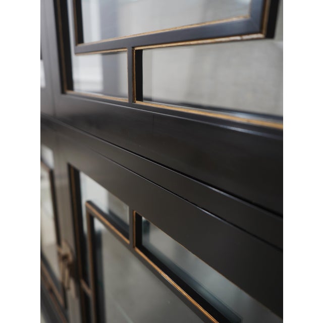 Henkel Harris Model 227 Black Curio Cabinet For Sale - Image 13 of 18
