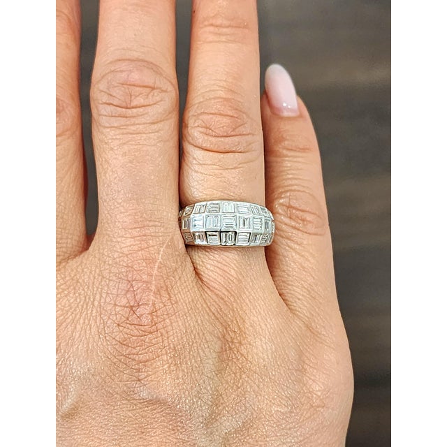Modern 1.70 Ct Diamond Ring Size 6.75 For Sale - Image 3 of 9
