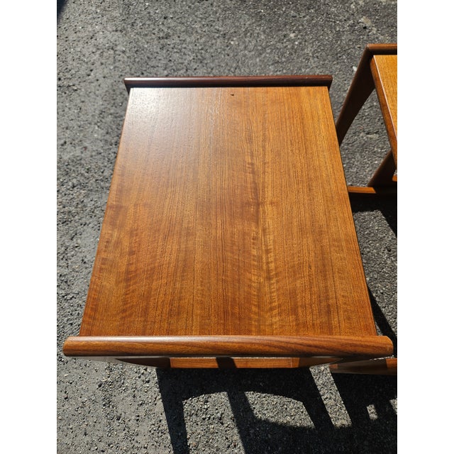 1960s Mid-Century Modern Teak "Quadrille" Nesting Tables by G Plan For Sale - Image 9 of 11