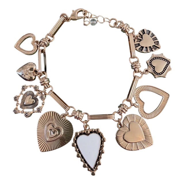 Heart Charm Bracelet For Sale