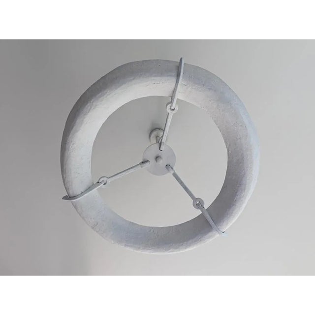 Eze white suspension light by michel amar dimensions: ø 80 x h 23. Materials: white bronze. The length of the rod is...