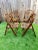 Mid 20th Century Vintage Tortoiseshell Bamboo Folding Chairs - Set of 4 For Sale - Image 4 of 12