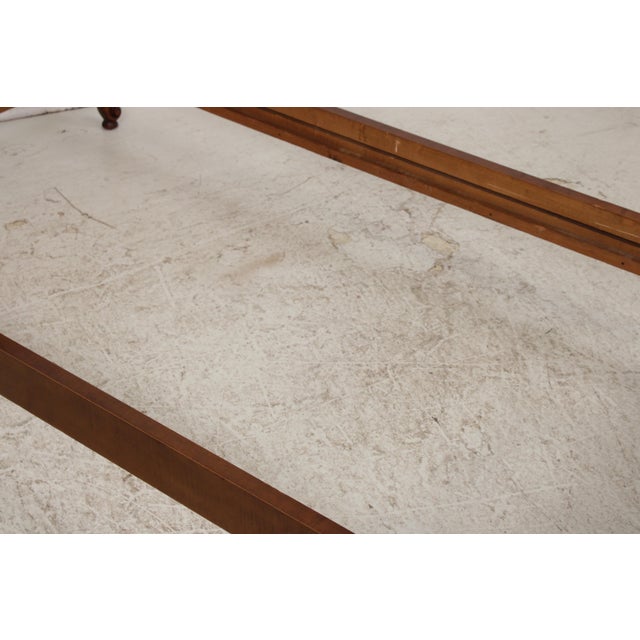 Pair of Batesville Vintage Burl Wood Single Beds For Sale - Image 10 of 15