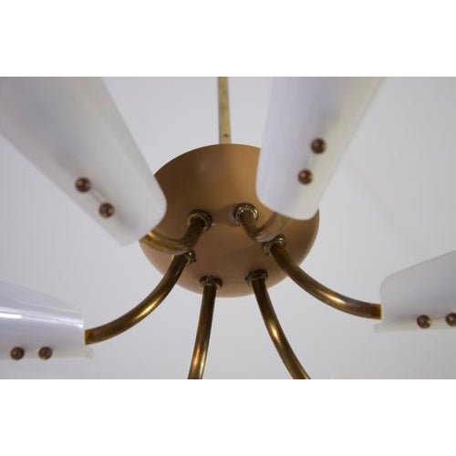 Vintage Italian Sputnik Chandelier in Brass, 1950s For Sale - Image 12 of 14