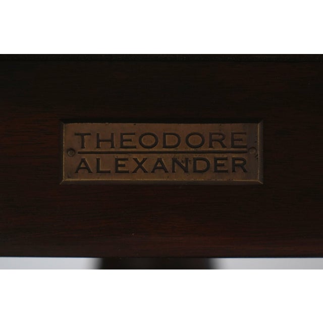 Theodore Alexander Double Pedestal Mahogany Dining Table For Sale - Image 18 of 18