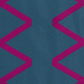 Schumacher Legere Fabric in Midnight For Sale