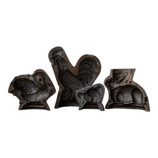 Antique Chocolate Molds, C.1890 - Set of 4 For Sale