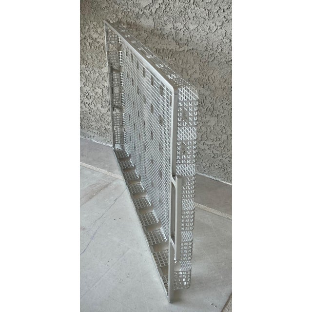Late 20th-Century Industrial Chic Wrought & Perforated Steel Double-Handled Tray For Sale - Image 10 of 18